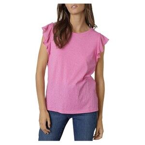 a.n.a  new approach Blouse with ruffled sleeves Size 2X Extra Pink ($32)